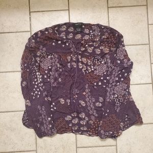 Cropped Pattern Blouse